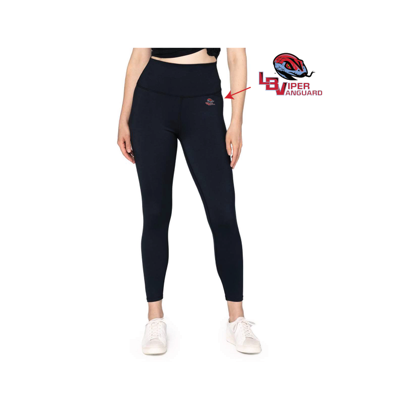 Threadfast: Impact Leggings with Small Viper Vanguard Full Color Logo on Front (Adult, Women) Threadfast: Impact Leggings with Small Viper Vanguard Full Color Logo on Front (Adult, Women)