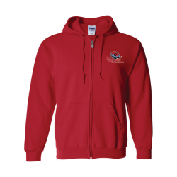 Gildan: Heavy Blend™ Full-Zip Hooded Sweatshirt with Full Color Logo on Front (Adult, Unisex)