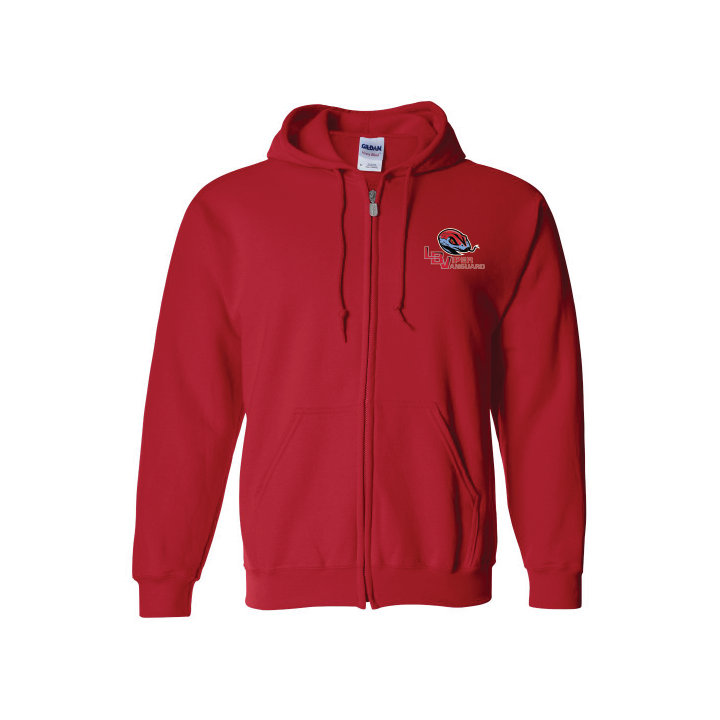 Gildan: Heavy Blend™ Full-Zip Hooded Sweatshirt with Full Color Logo on Front (Adult, Unisex)