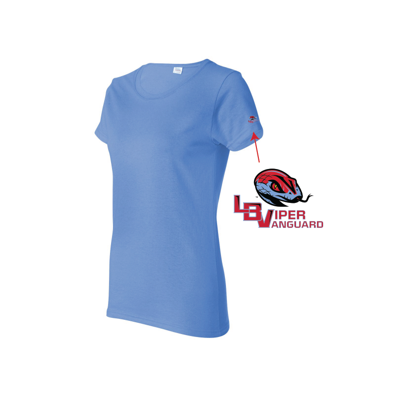Gildan: Heavy Cotton™ T-Shirt with Full Color Logo on Sleeve (Adult, Women) Gildan: Heavy Cotton™ T-Shirt with Full Color Logo on Sleeve (Adult, Women)