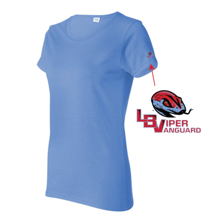 Gildan: Heavy Cotton™ T-Shirt with Full Color Logo on Sleeve (Adult, Women)