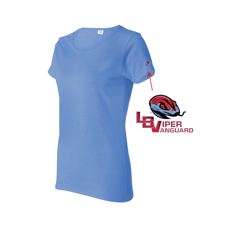 Gildan: Heavy Cotton™ T-Shirt with Full Color Logo on Sleeve (Adult, Women)