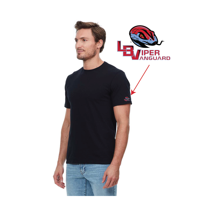 Threadfast: Epic T-Shirt with Small Viper Vanguard Full Color Logo on Sleeve (Adult, Unisex)